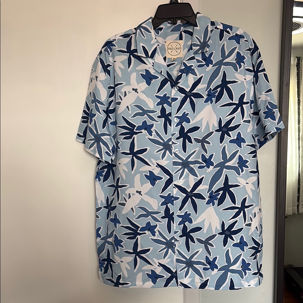 Blue Floral Men's Shirt